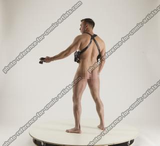 2020 01 MICHAEL NAKED SOLDIER DIFFERENT POSES WITH GUN (2)